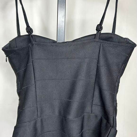 Fashion Nova Black Corset Bodysuit-XS adjustable straps, button closure, zipper - Picture 3 of 7